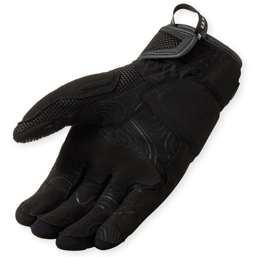 Revit Cavern Textile Gloves Black – single glove view