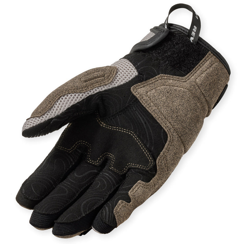 Revit Cavern Ladies Textile Gloves Sand / Black – single glove view