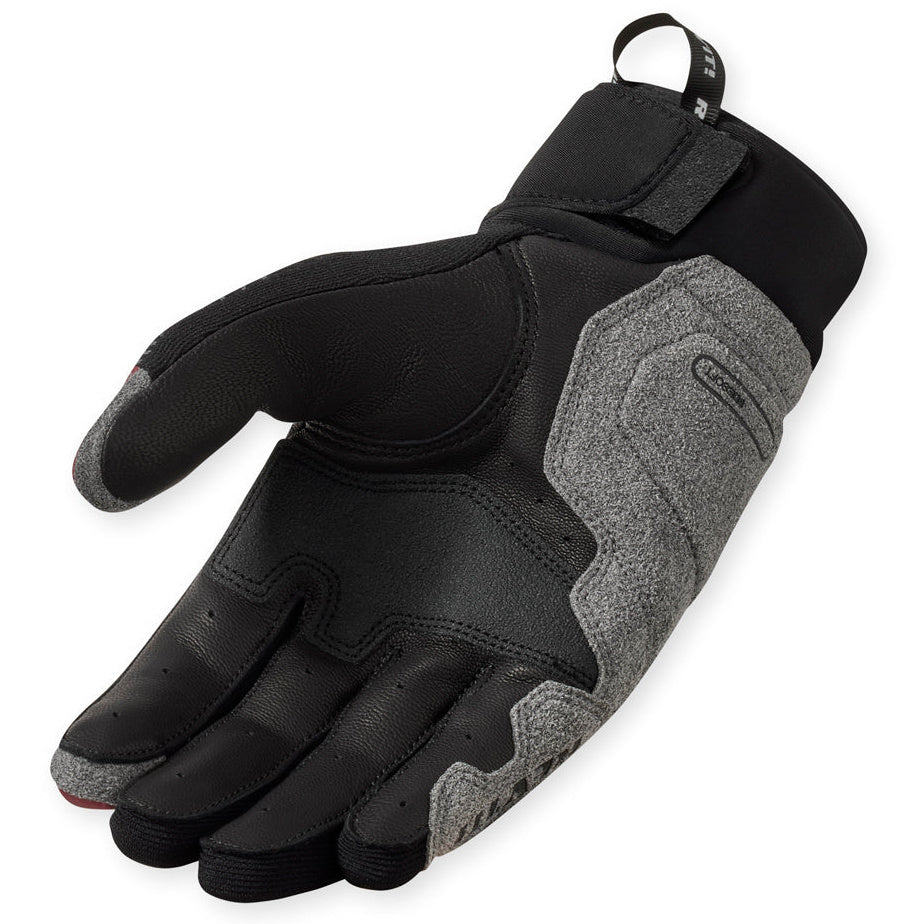 Revit Kinetic 2 Leather / Textile Gloves Black / Red – single glove view