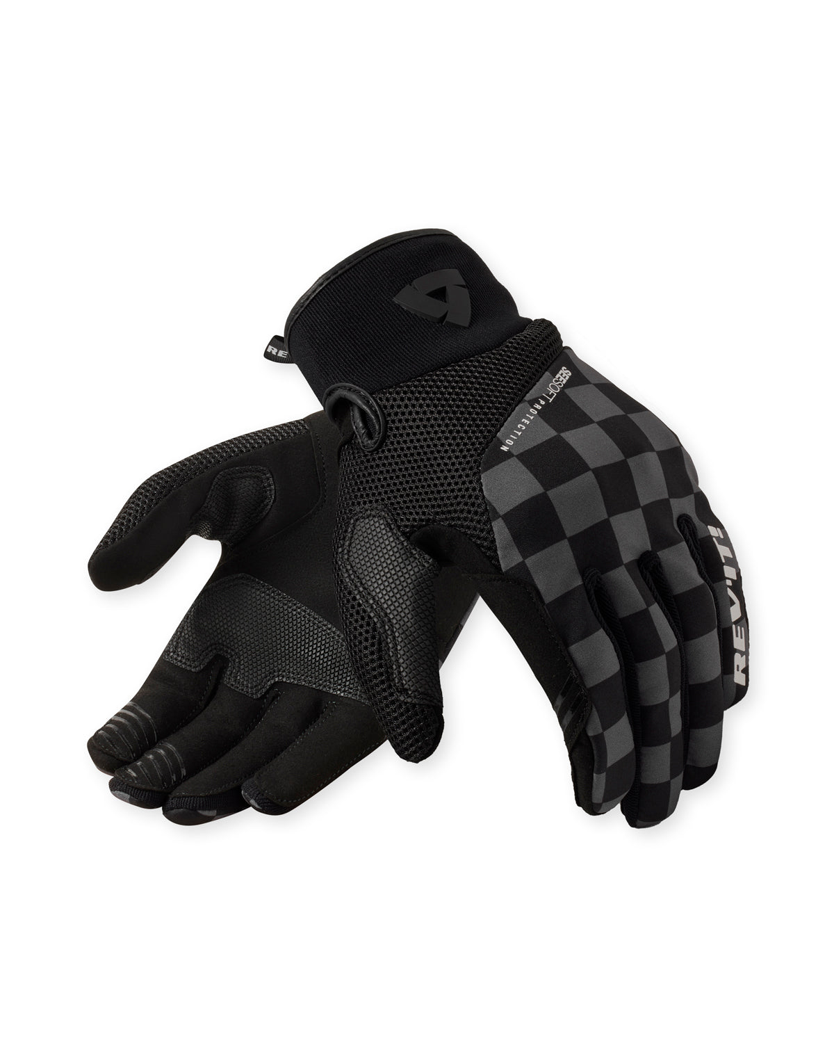Revit Surge Textile Gloves Black / Grey FREE UK Delivery, FREE 365 Day Returns - Moto Central