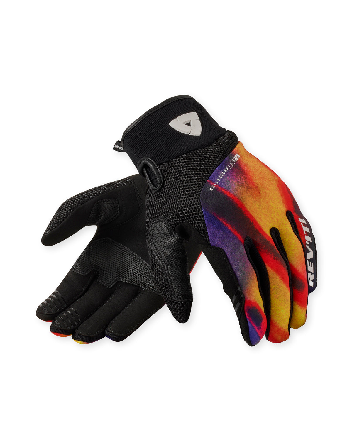 Revit Surge Textile Gloves Black / Orange FREE UK Delivery, FREE 365 Day Returns - Moto Central