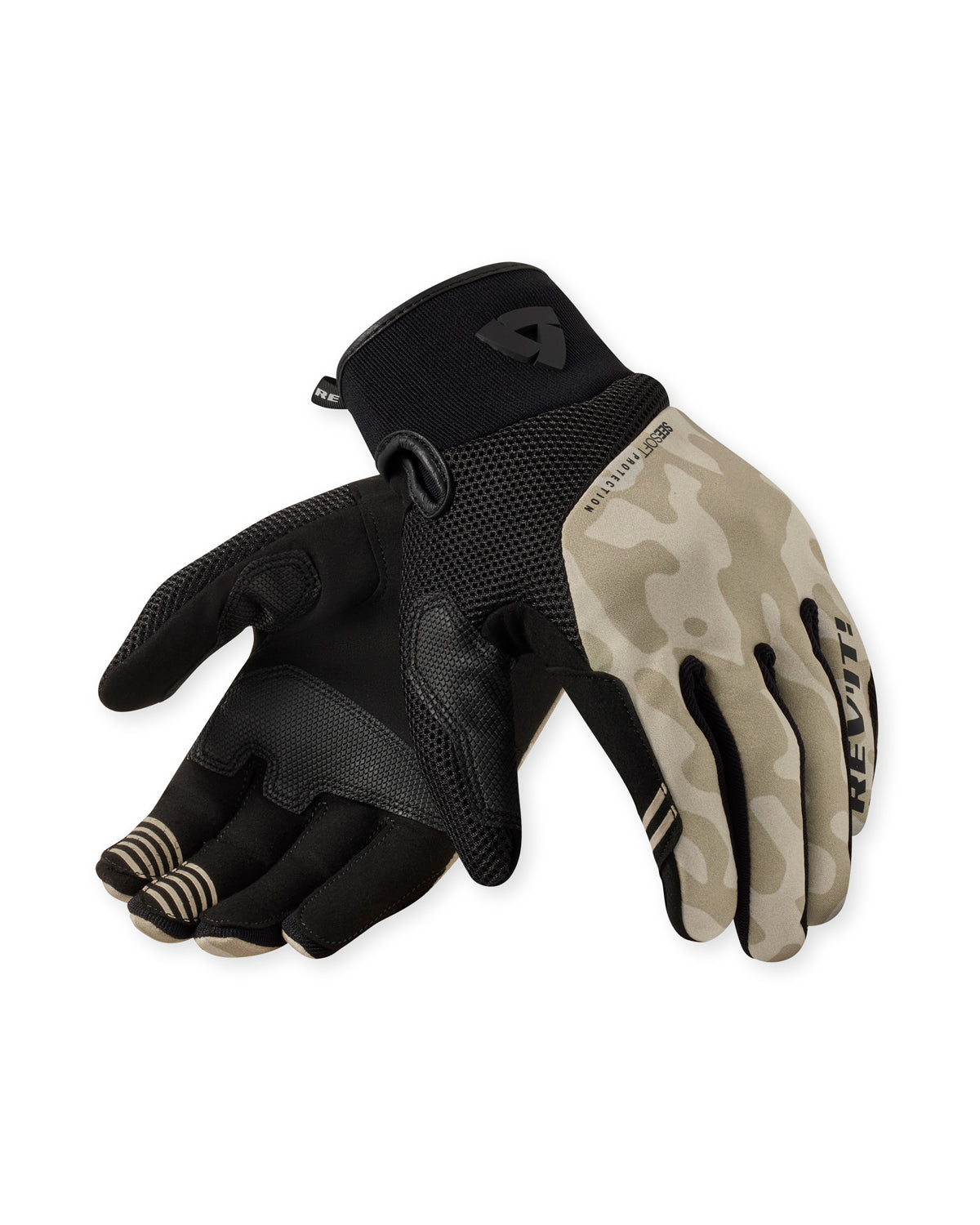 Revit Surge Textile Gloves Sand / Black FREE UK Delivery, FREE 365 Day Returns - Moto Central