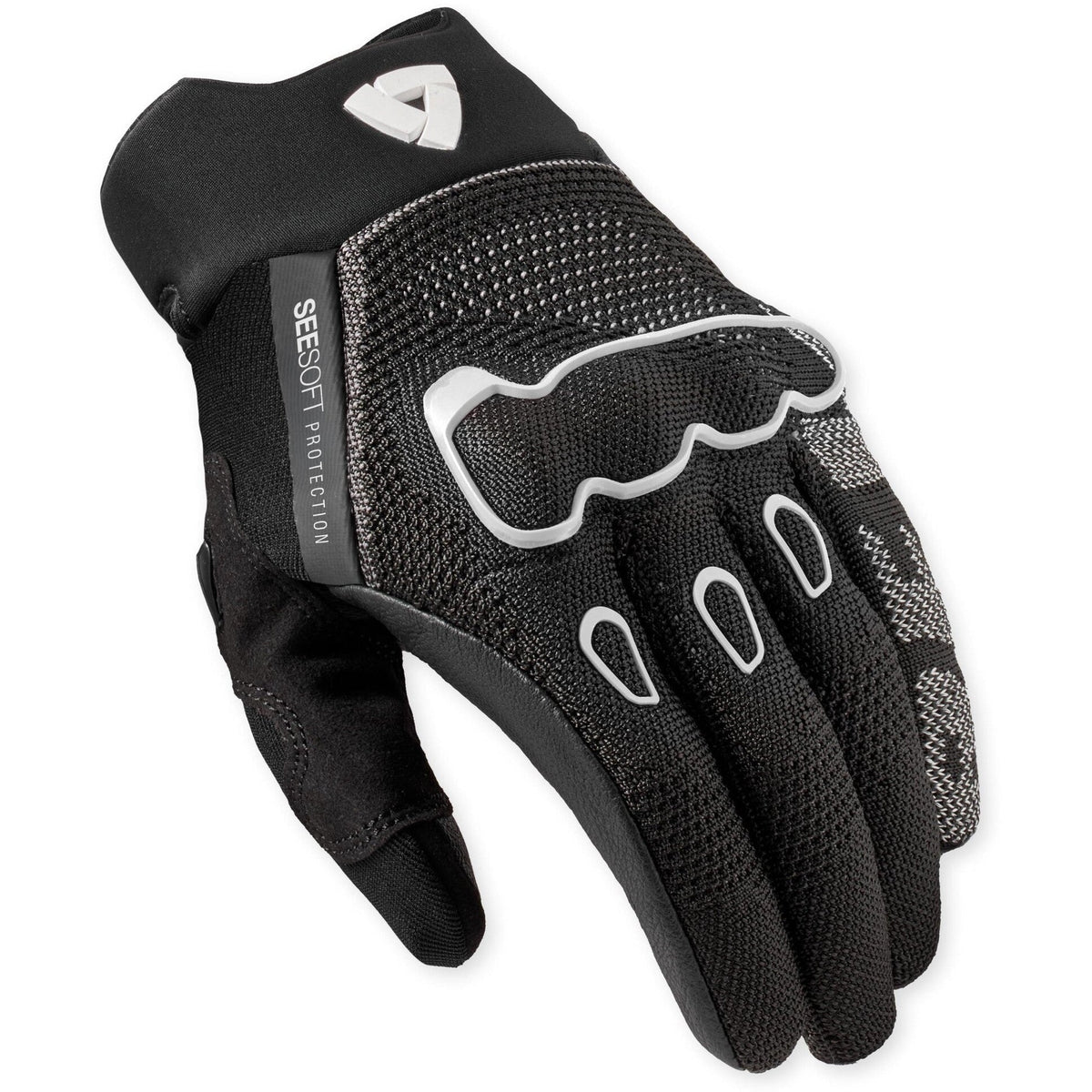 Revit Hyperspeed 3 Gloves Black / White back view