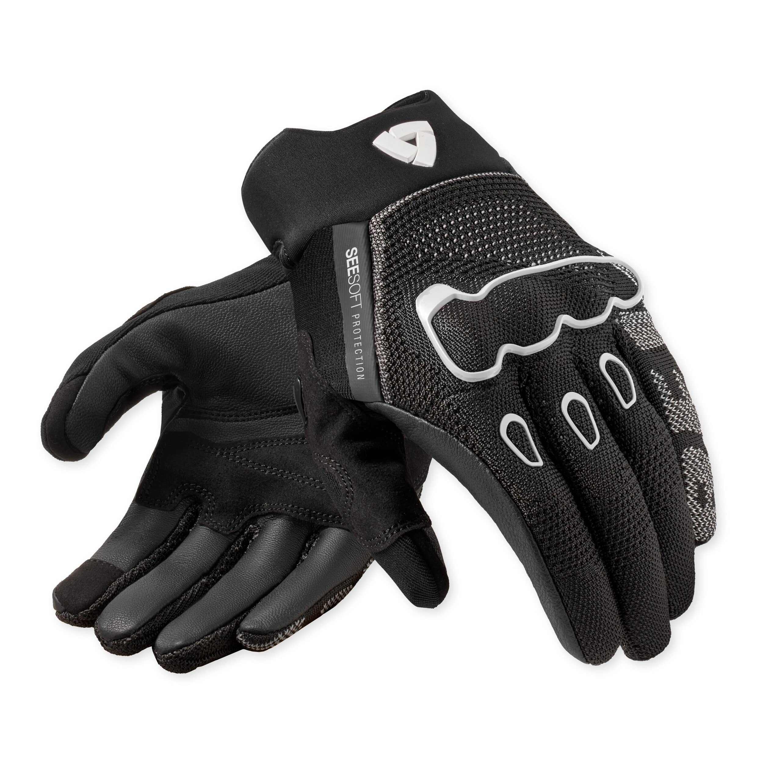 Revit Hyperspeed 3 Gloves Black / White front view