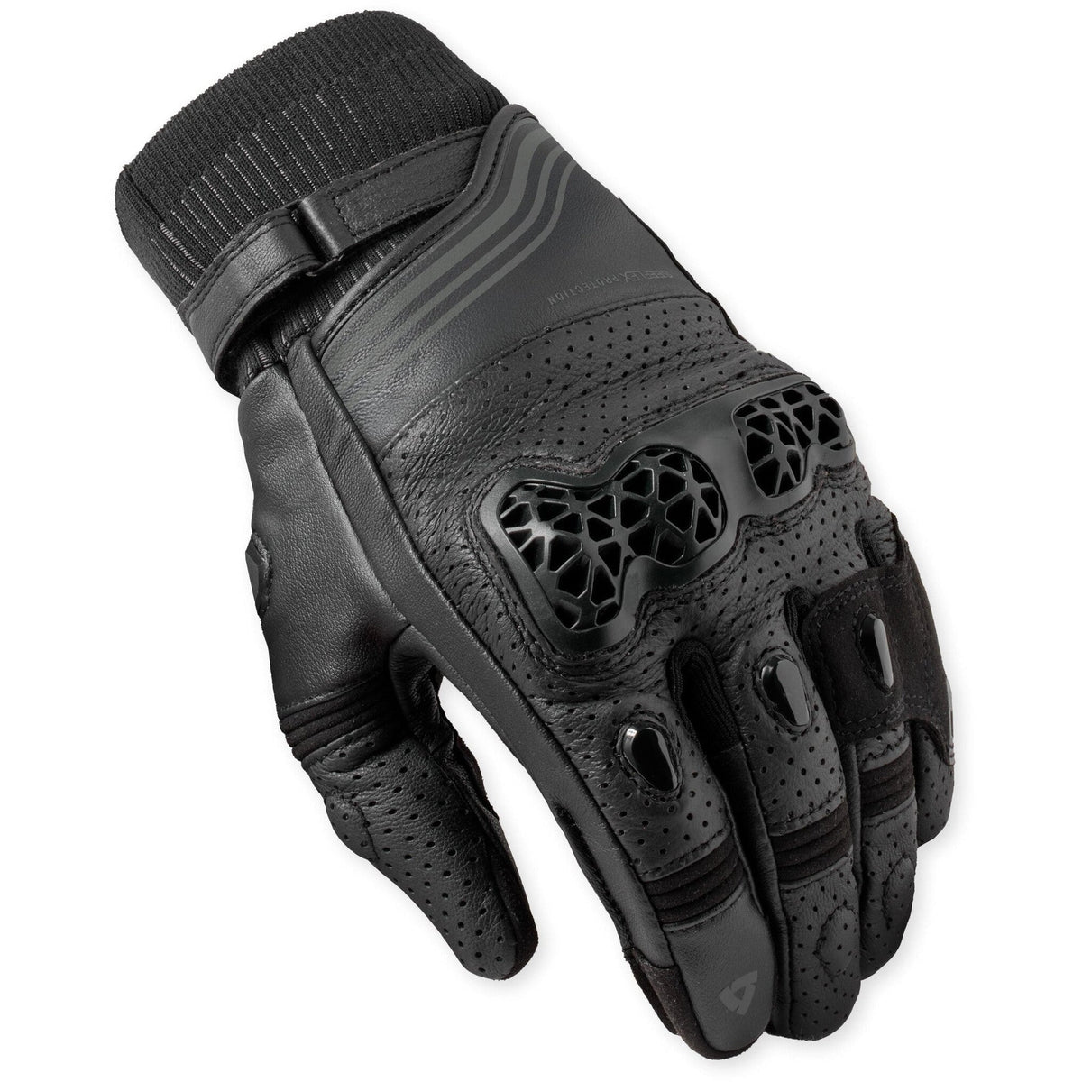 Revit Positron Gloves Black back-of-hand view
