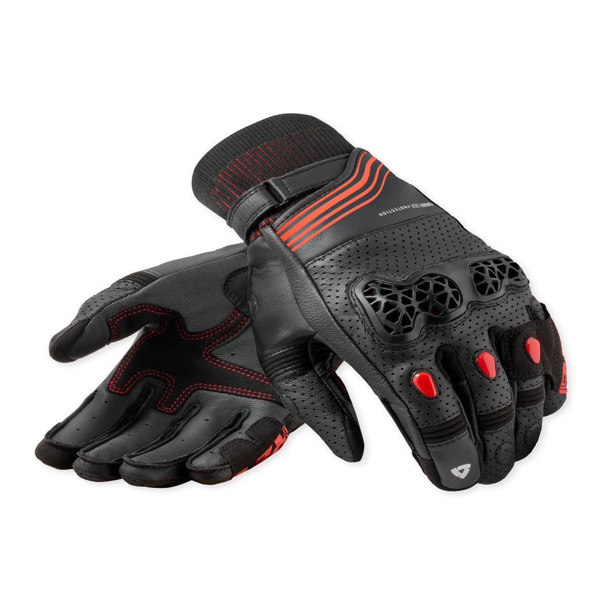 Revit Positron Gloves Black / Red FREE UK Delivery, FREE 365 Day Returns | Moto Central