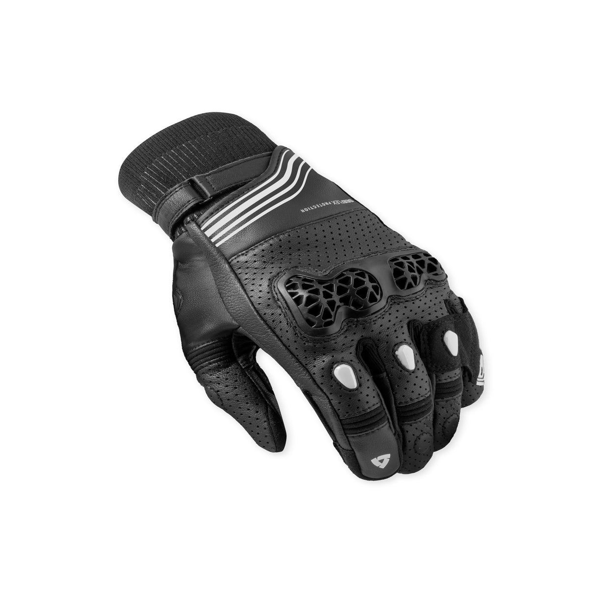 Revit Positron Gloves Black / White FREE UK Delivery, FREE 365 Day Returns | Moto Central