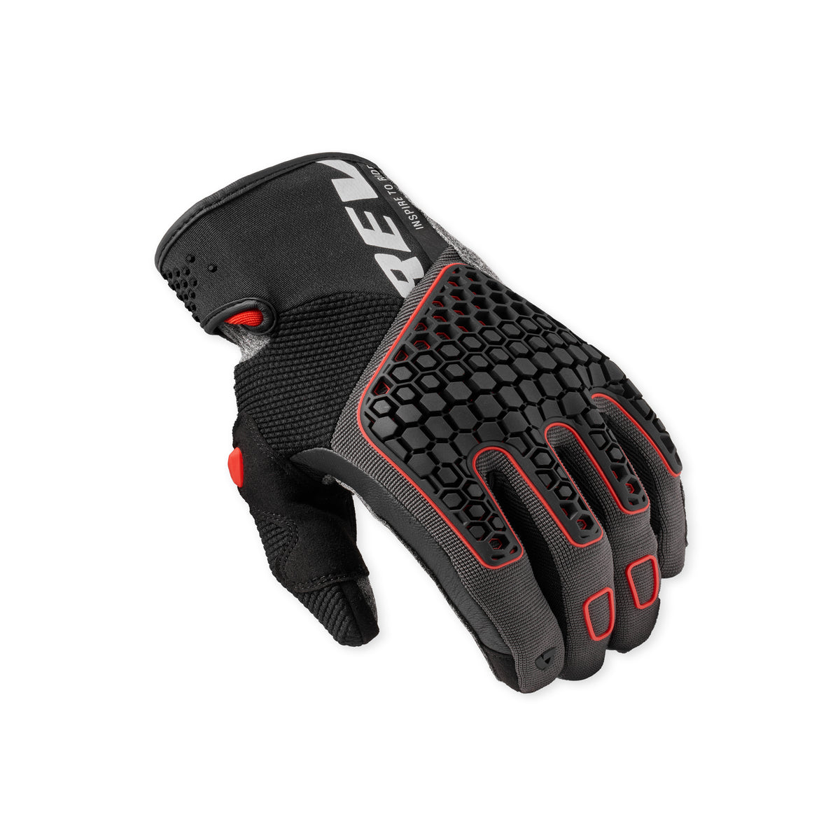 Revit Mangrove 2 Gloves Grey / Red FREE UK Delivery, FREE 365 Day Returns | Moto Central