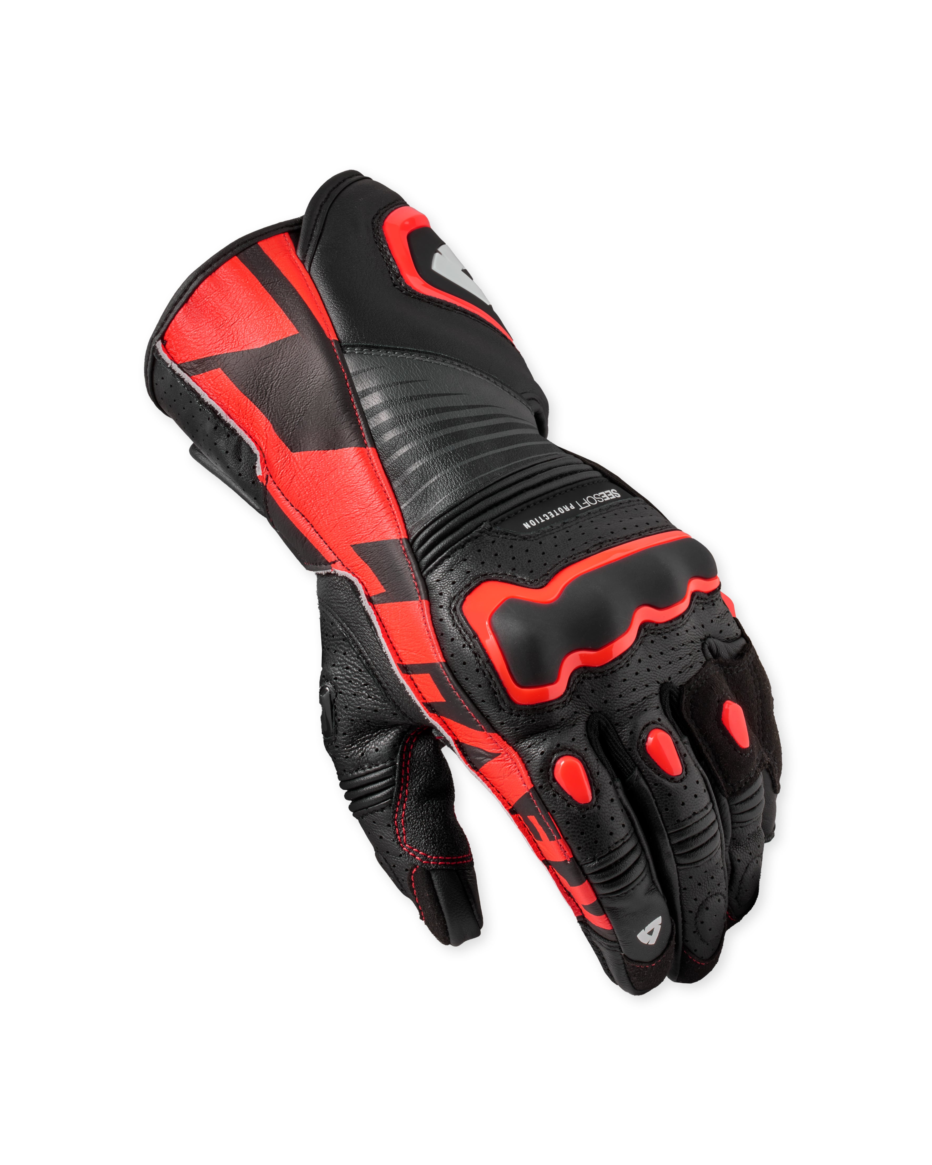 Revit Argon 3 Gloves Black / Neon Red FREE UK Delivery, FREE 365 Day Returns | Moto Central