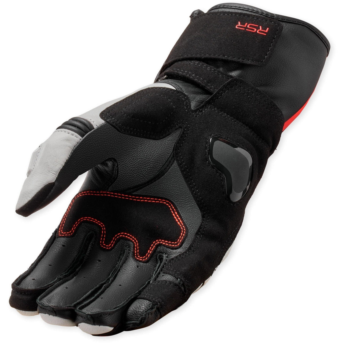 Revit RSR 5 Gloves White / Neon Red palm view