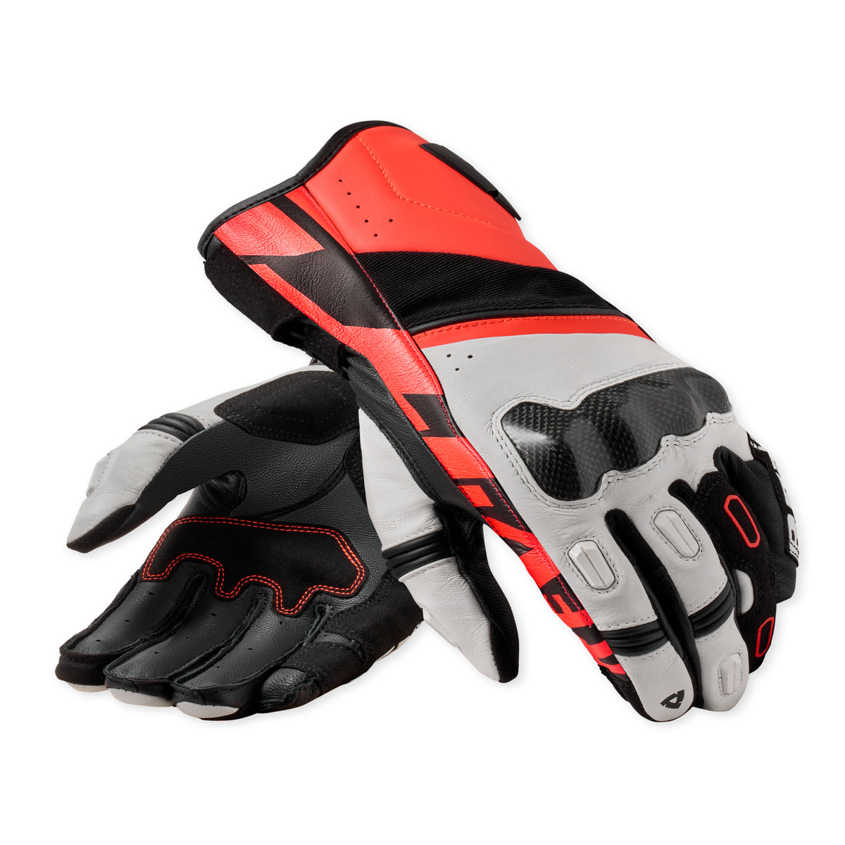 Revit RSR 5 Gloves White / Neon Red FREE UK Delivery, FREE 365 Day Returns | Moto Central