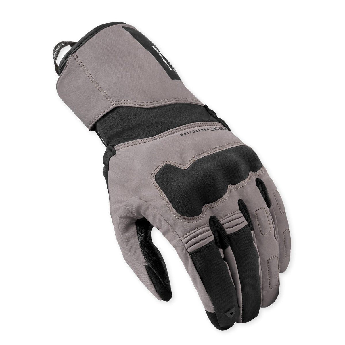 Revit Convergent H2O Gloves Grey / Black back view