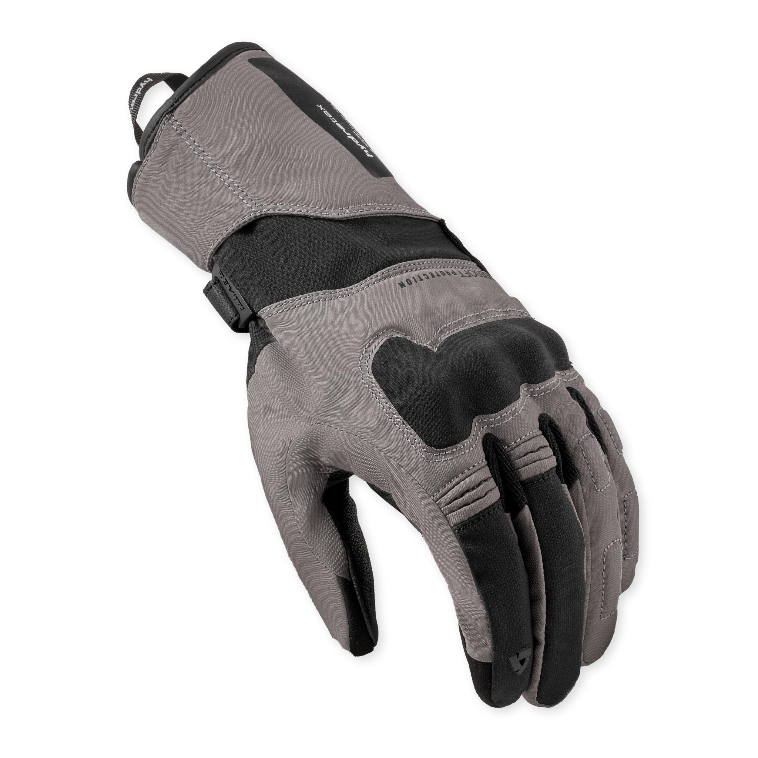 Revit Convergent H2O Ladies Gloves Grey / Black back view