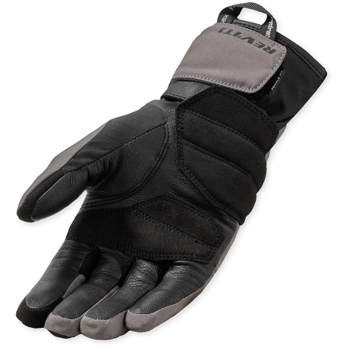 Revit Convergent H2O Ladies Gloves Grey / Black palm view