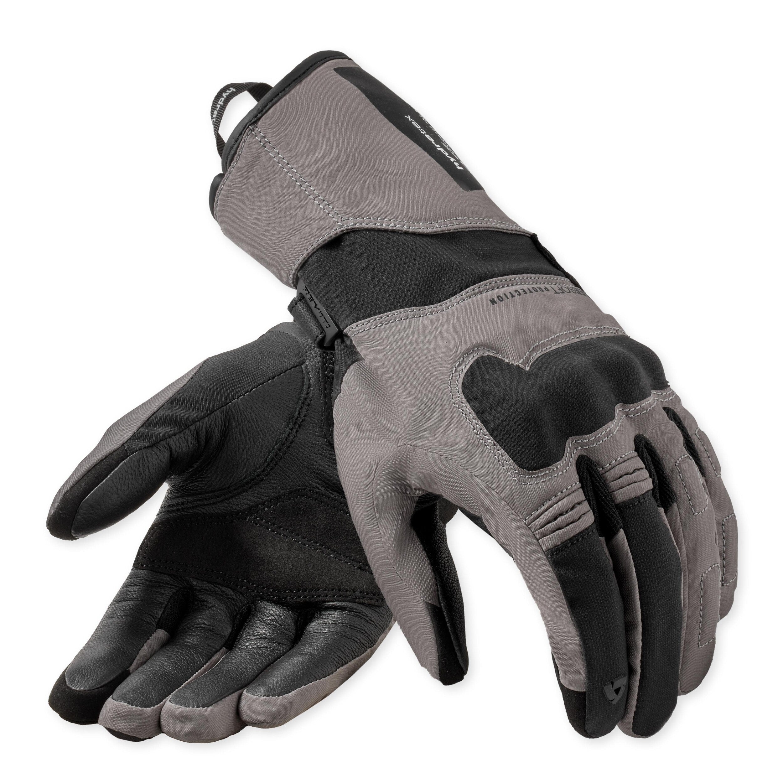 Revit Convergent H2O Ladies Gloves Grey / Black front view