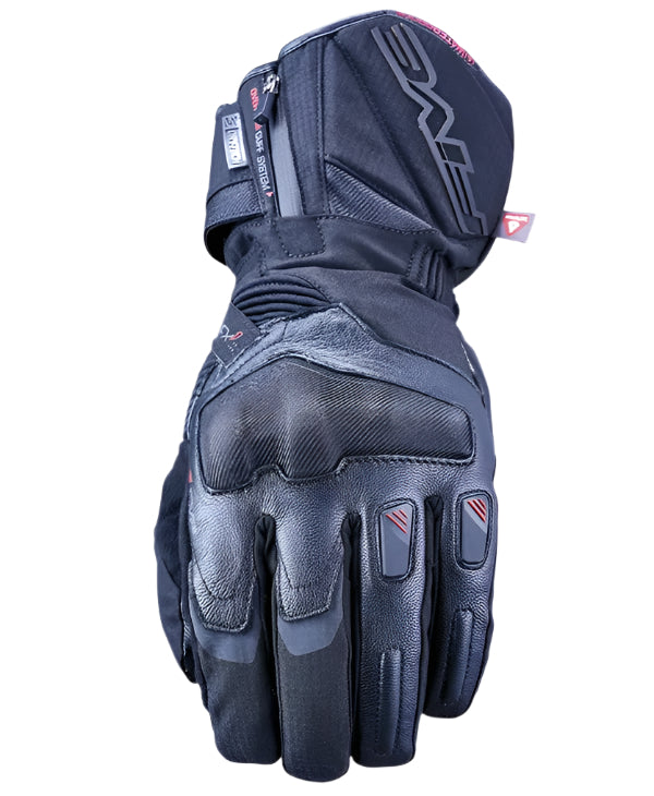 Five WFX-1 Evo Waterproof Leather / Textile Gloves Black FREE UK Delivery, FREE 365 Day Returns | Moto Central