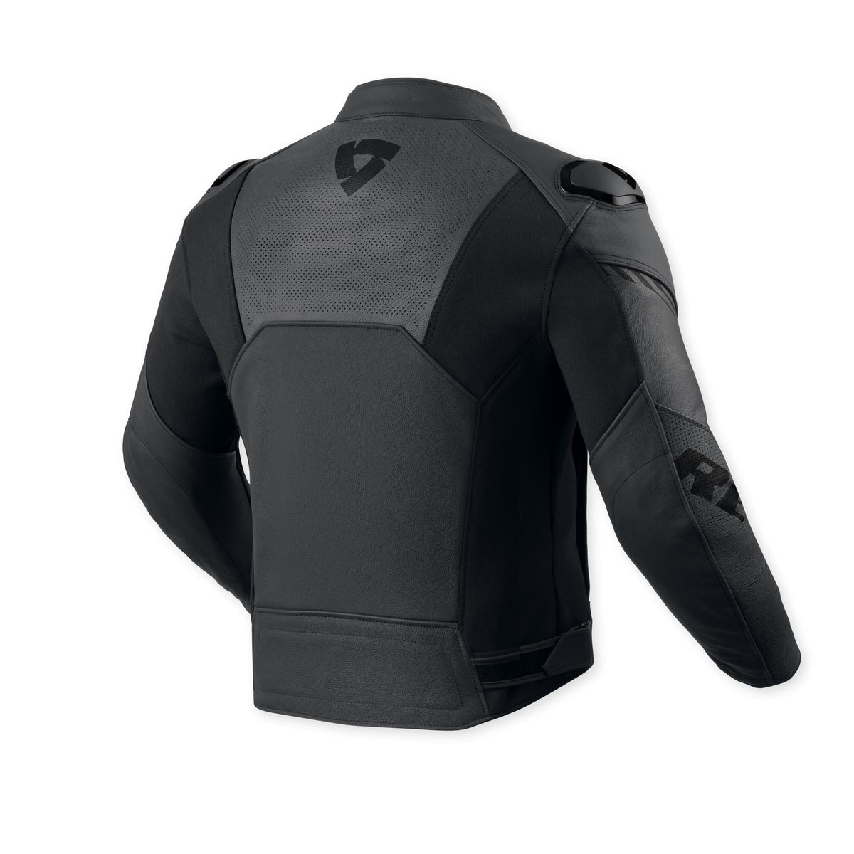 Revit Argon 3 Leather Jacket Black / Anthracite back view