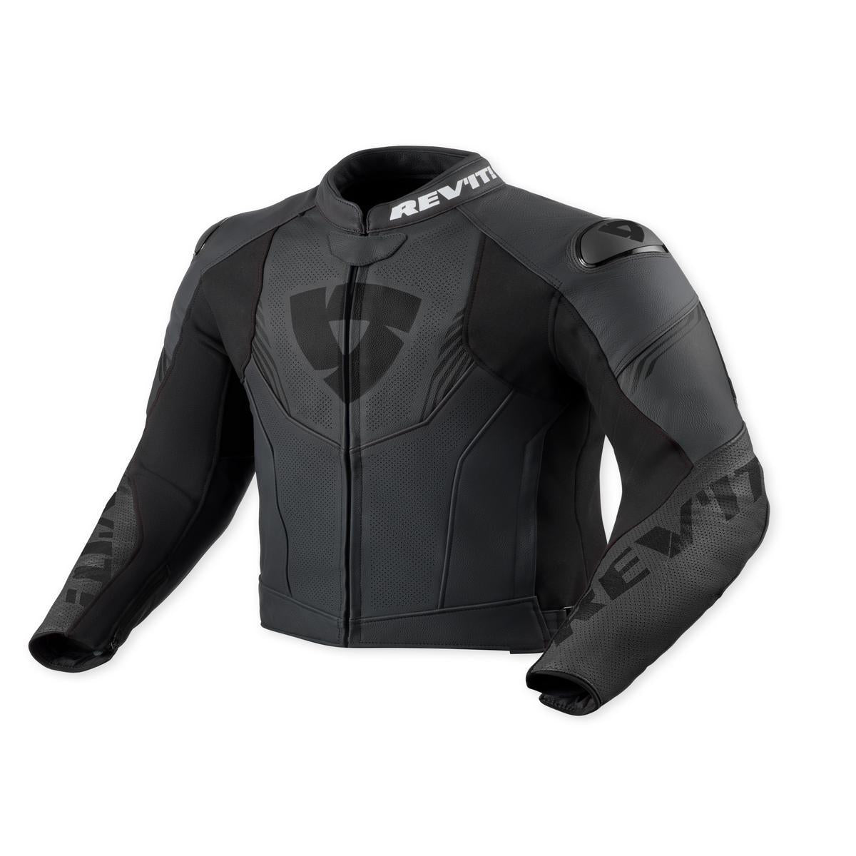 Revit Argon 3 Leather Jacket Black / Anthracite FREE UK Delivery, FREE 365 Day Returns | Moto Central