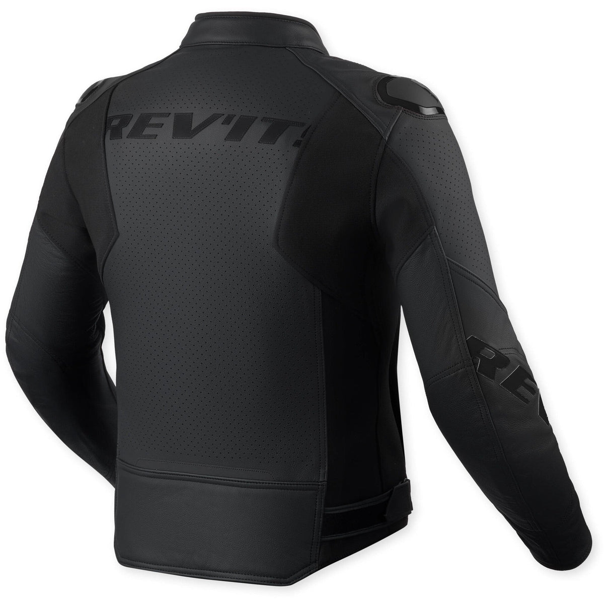 Revit Quadratic Leather Jacket Black back view