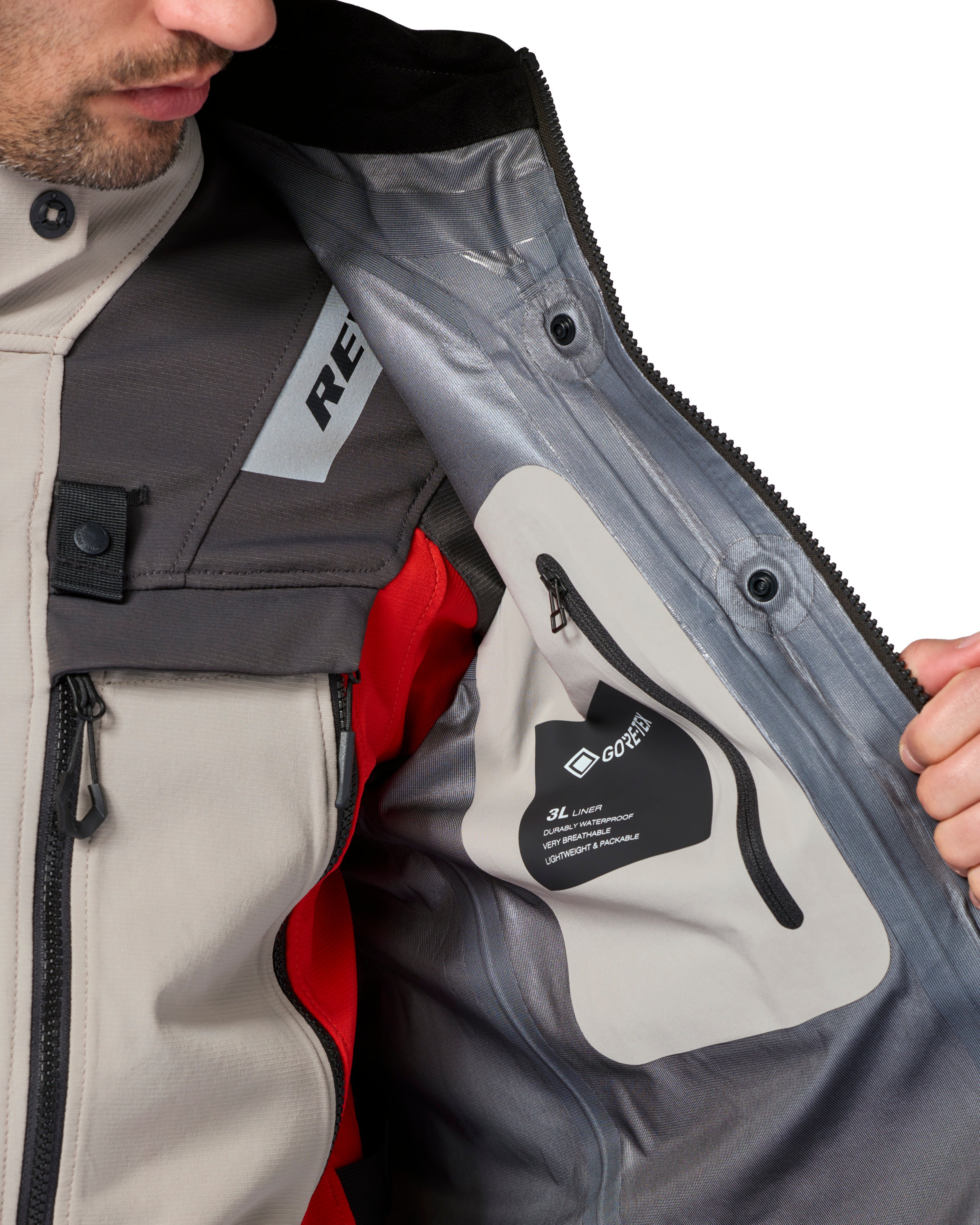 Revit Defender 4 Gore-Tex Jacket Anthracite / Red