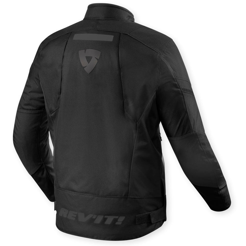 Revit Undulate H2O Textile Jacket Black, rear view