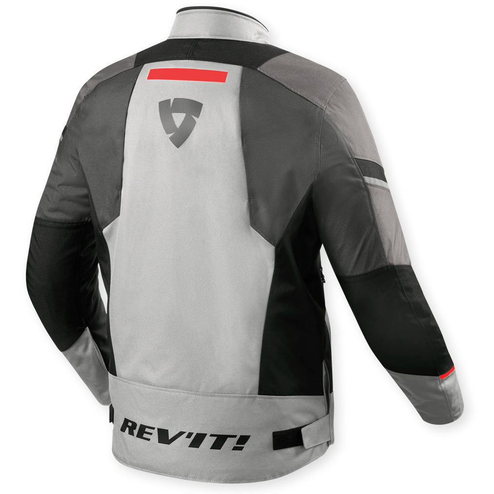 Revit Undulate H2O Textile Jacket Silver / Grey, rear view