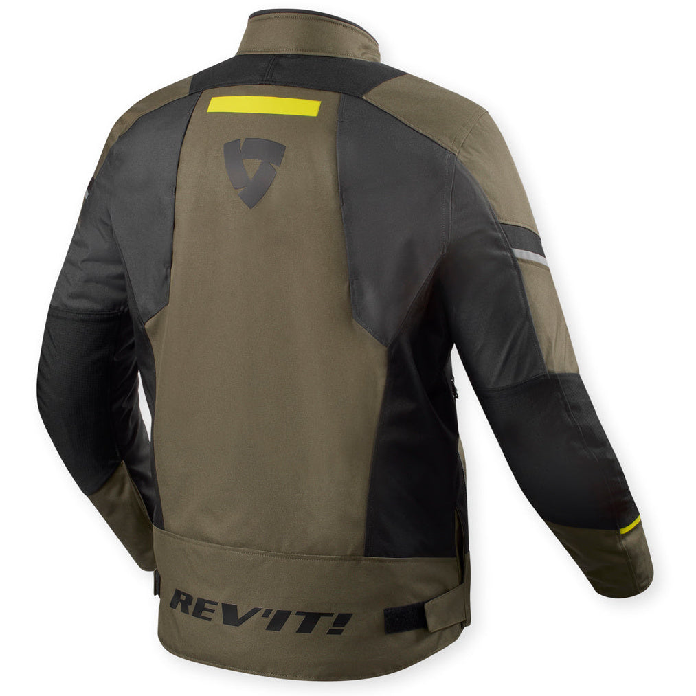 Revit Undulate H2O Textile Jacket Tarmac / Anthracite, rear view
