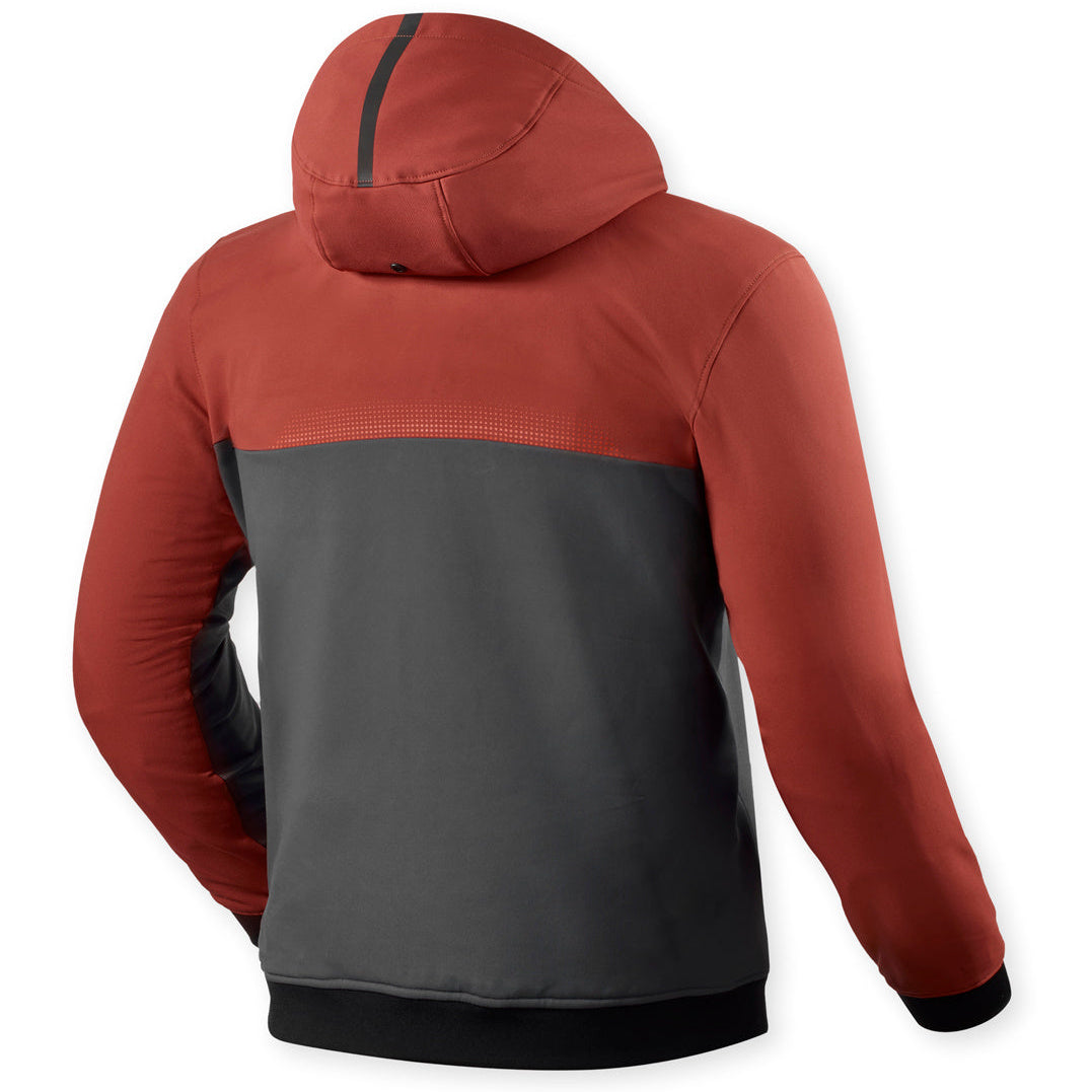 Revit Parabolica 2 Hoodie Burgundy Red / Grey – rear view