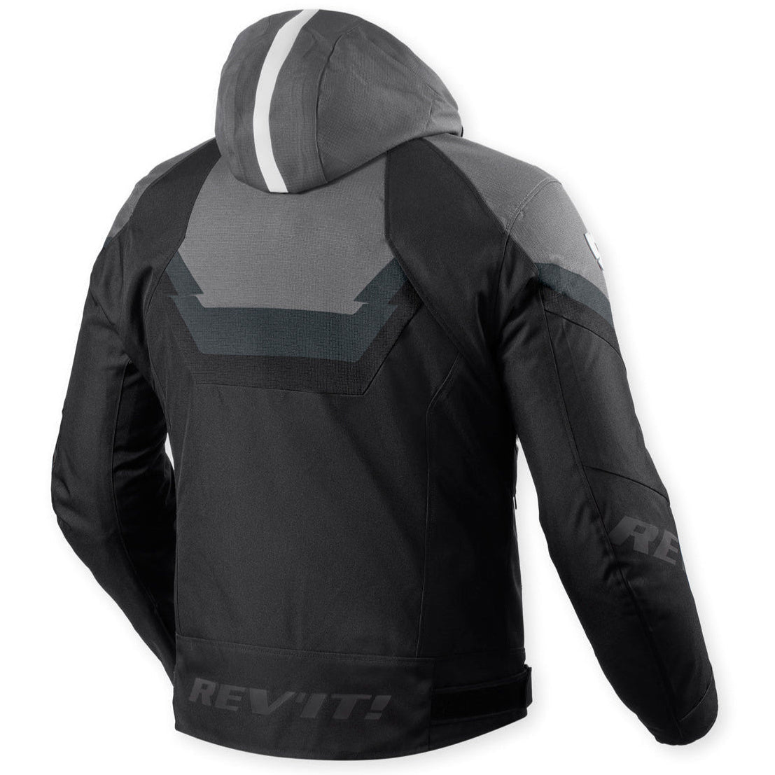 Revit Quantum 3 H2O Textile Jacket Black / Grey – rear view