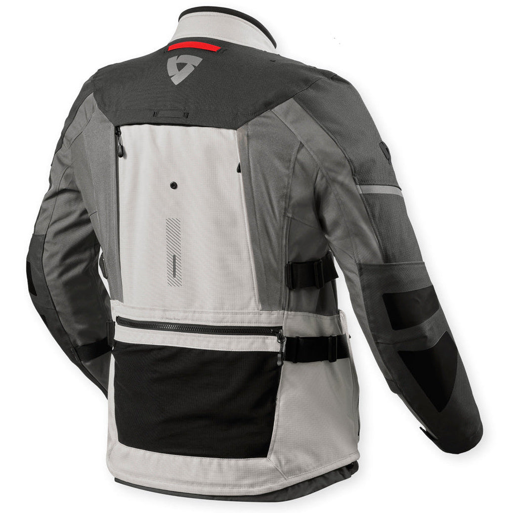 Revit Sand 5 H2O Textile Jacket Silver / Anthracite, rear view