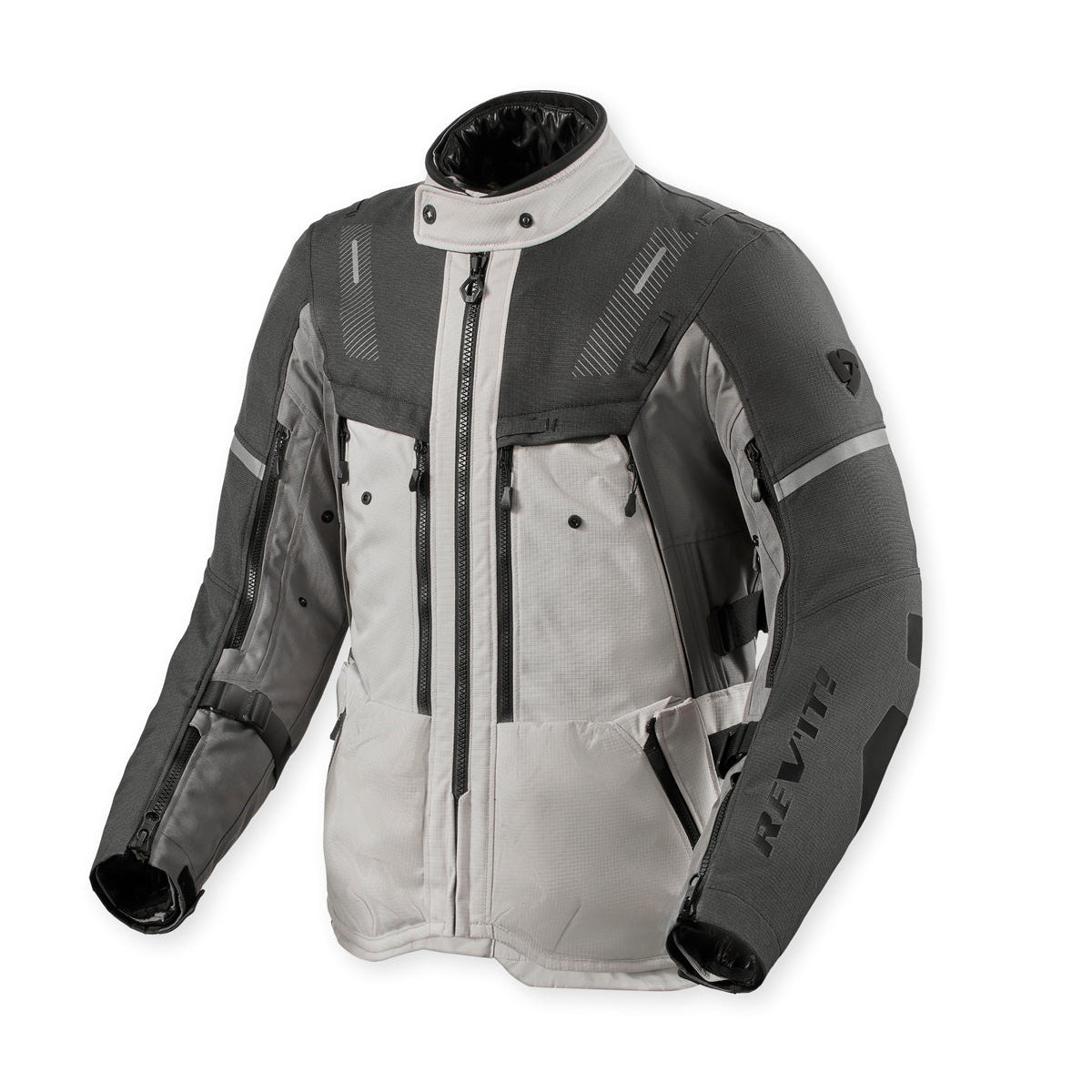 Revit Sand 5 H2O Textile Jacket Silver / Anthracite FREE UK Delivery, FREE 365 Day Returns - Moto Central