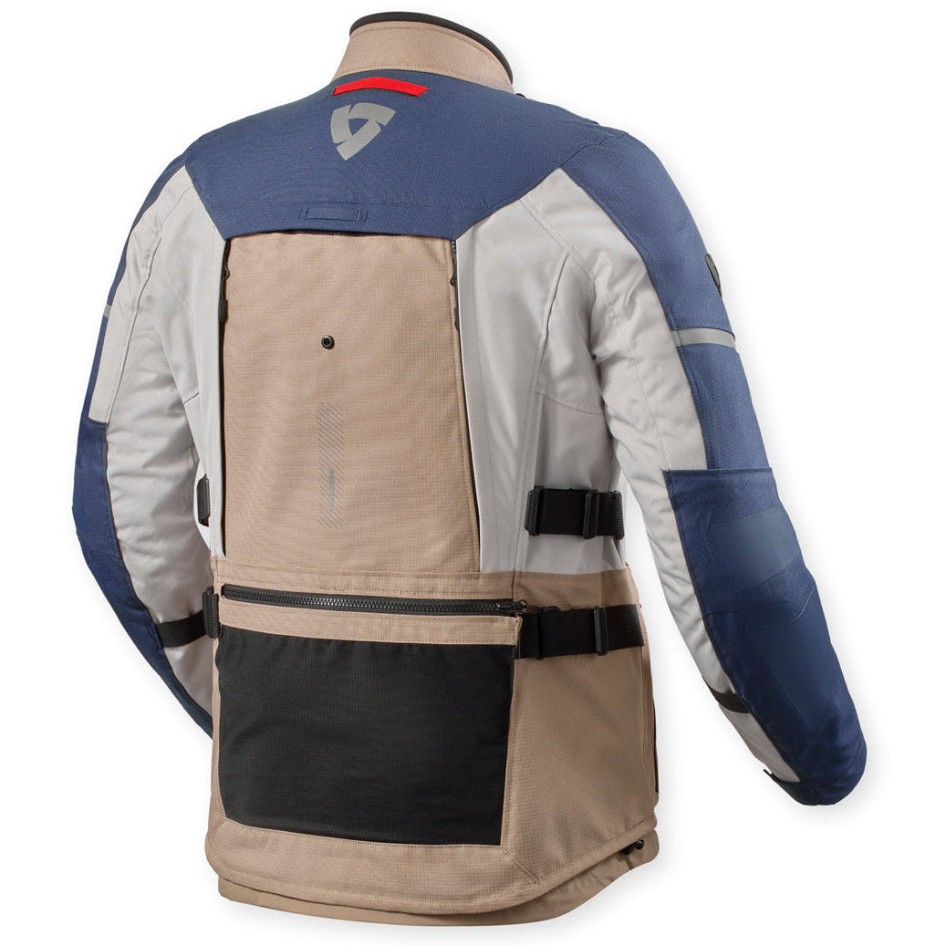 Revit Sand 5 H2O Textile Jacket Sand / Blue, rear view