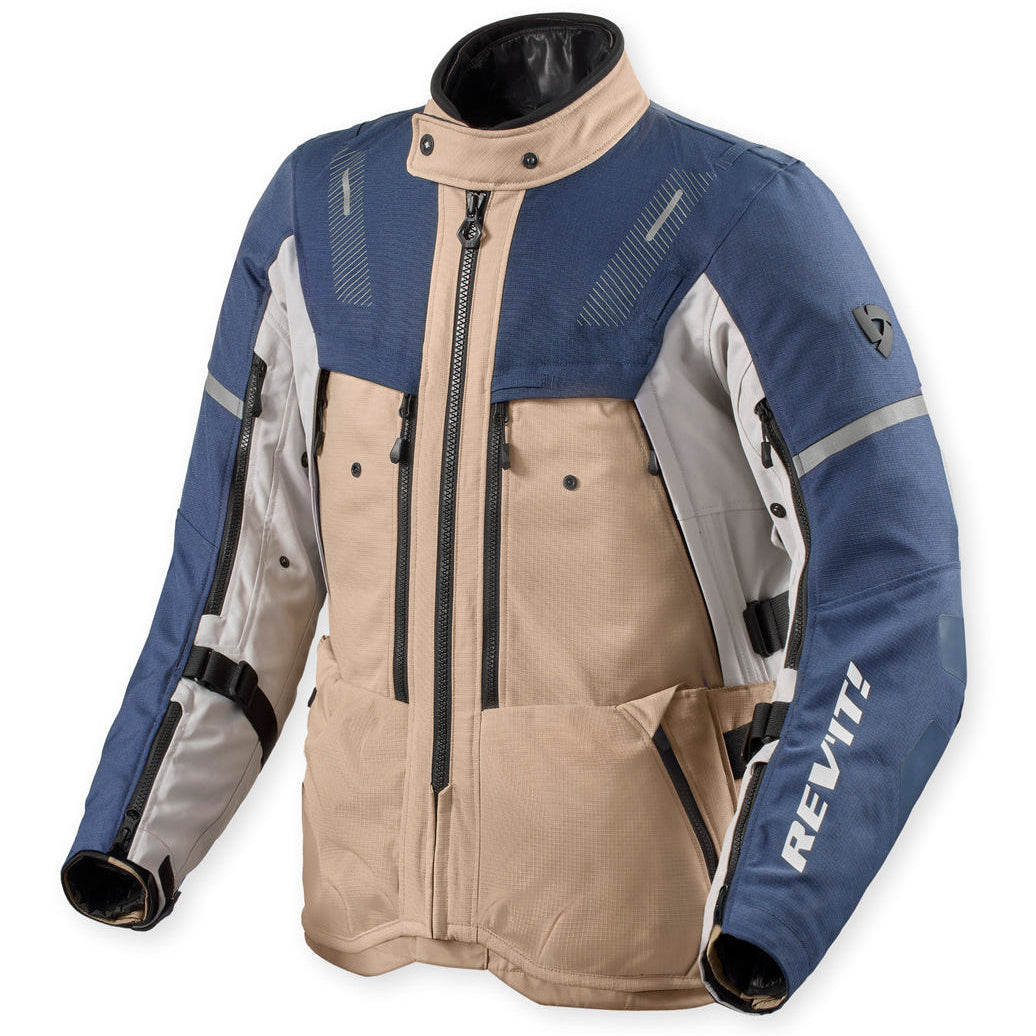 Revit Sand 5 H2O Textile Jacket Sand / Blue, front view