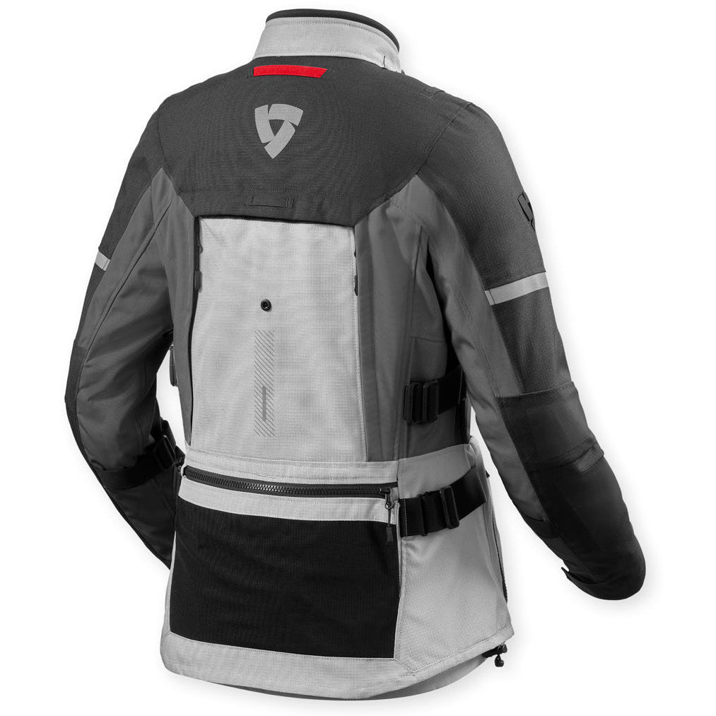 Revit Sand 5 H2O Ladies Textile Jacket Silver / Anthracite – rear view