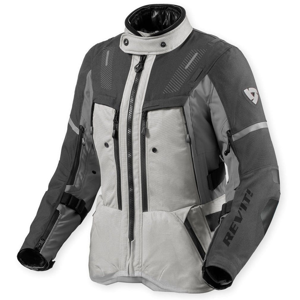 Revit Sand 5 H2O Ladies Textile Jacket Silver / Anthracite – front view