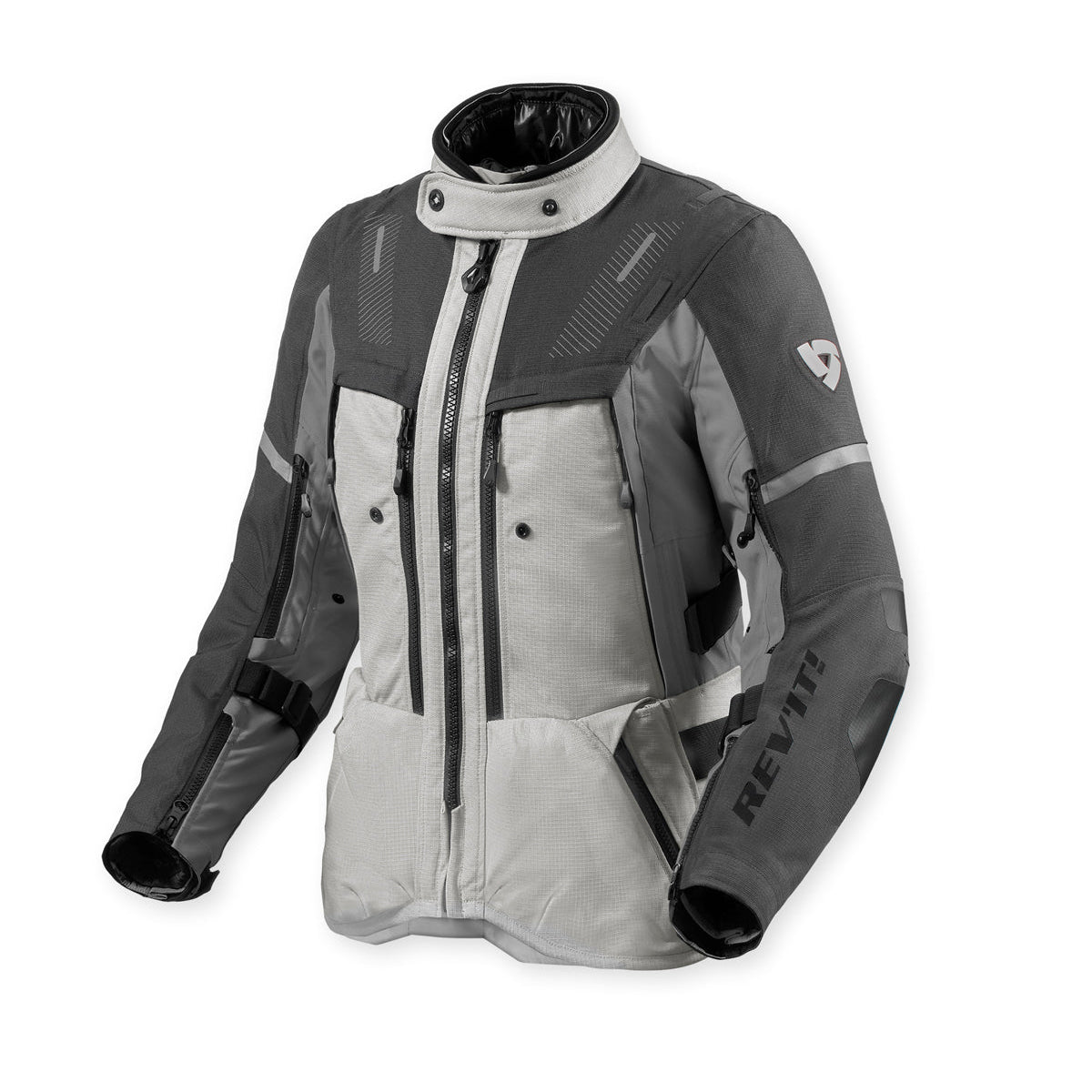 Revit Sand 5 H2O Ladies Textile Jacket Silver / Anthracite FREE UK Delivery, FREE 365 Day Returns - Moto Central