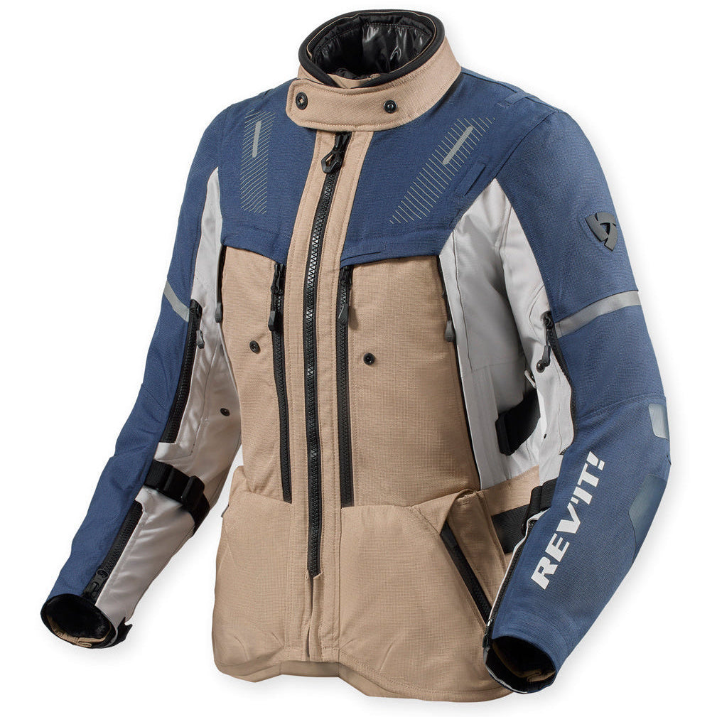 Revit Sand 5 H2O Ladies Textile Jacket Sand / Blue – front view