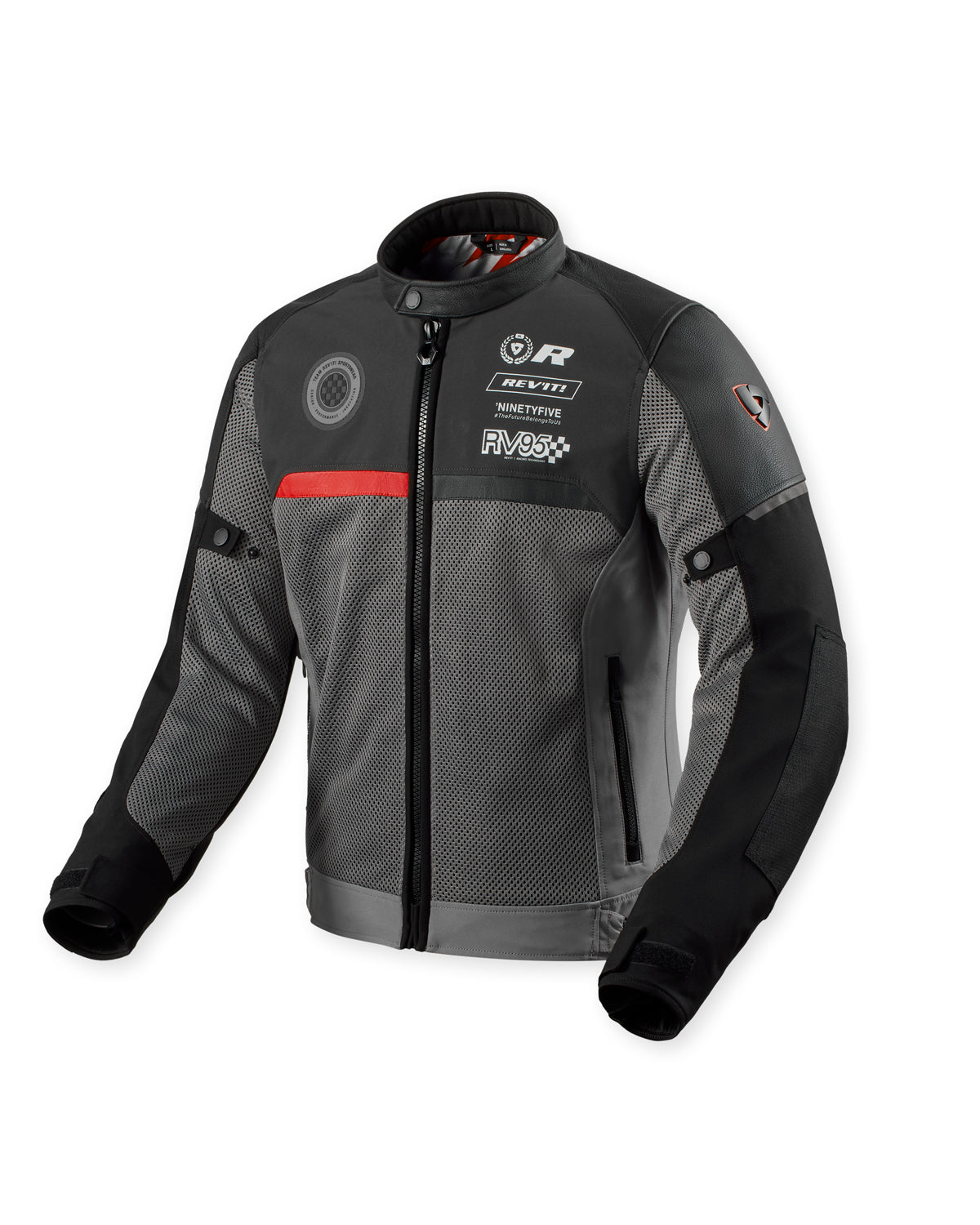 Revit Swiftblade Textile Jacket Black / Red FREE UK Delivery, FREE 365 Day Returns - Moto Central