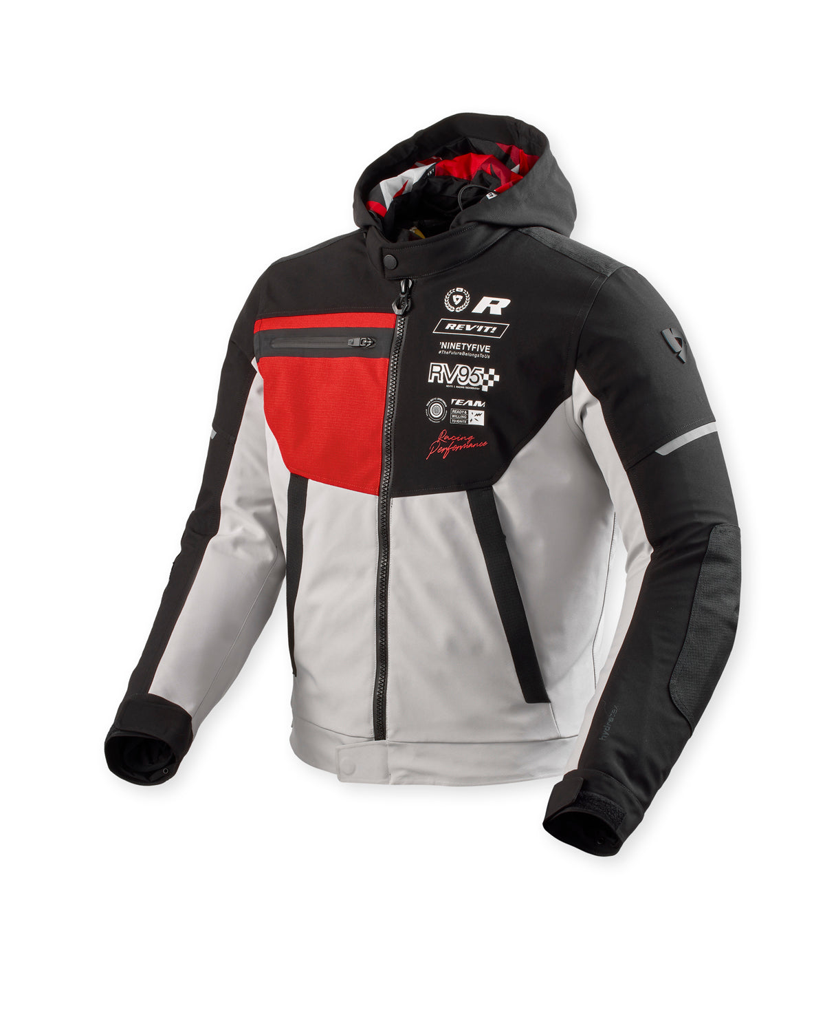Revit Haste H2O Textile Jacket Black / Red FREE UK Delivery, FREE 365 Day Returns - Moto Central