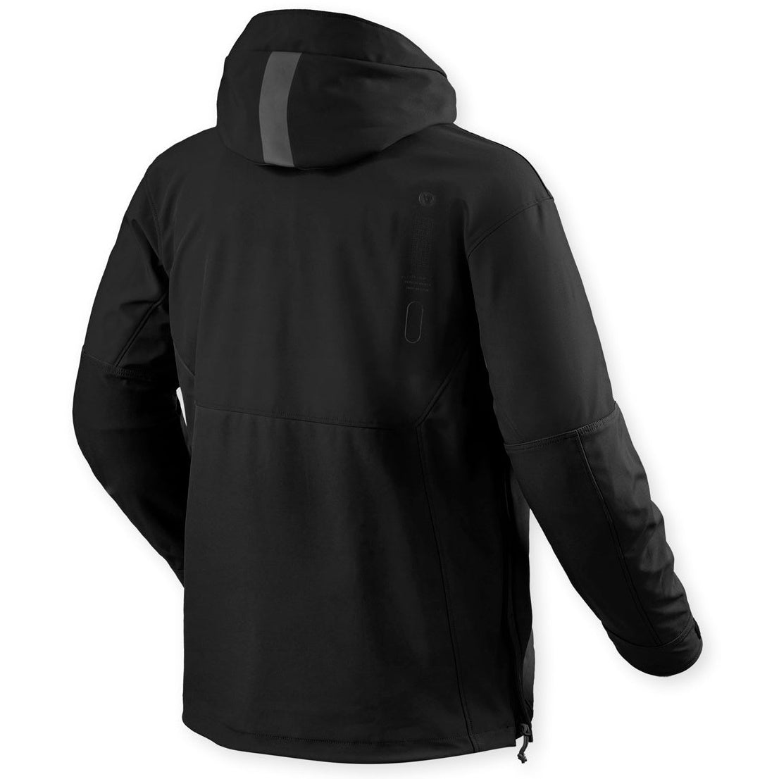 Revit Smock Photon Rain Over Jacket Black, rear view