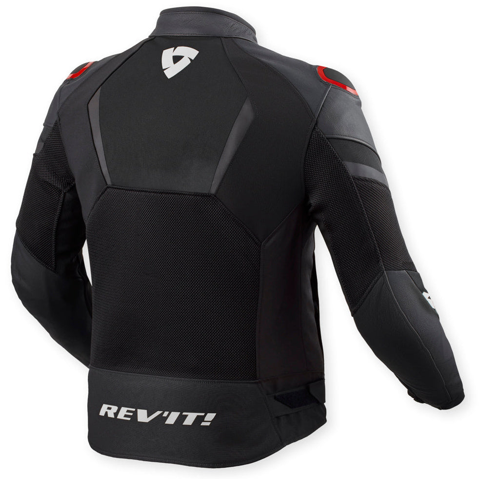 Revit Mantis 3 H2O Textile Jacket Black / Red – rear view