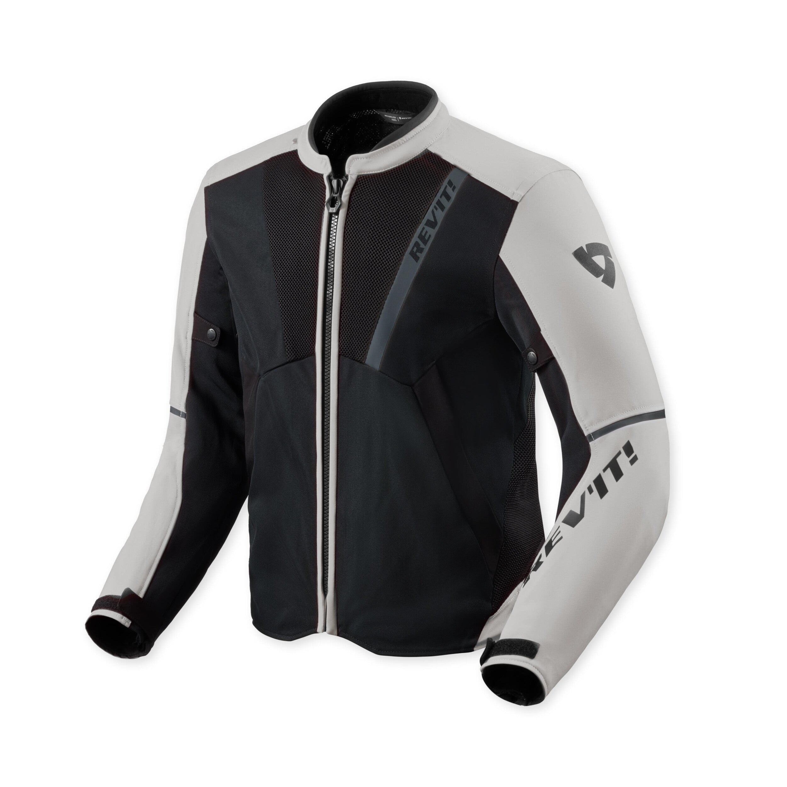 Revit GT-R 4 Air Textile Jacket Silver / Black front view