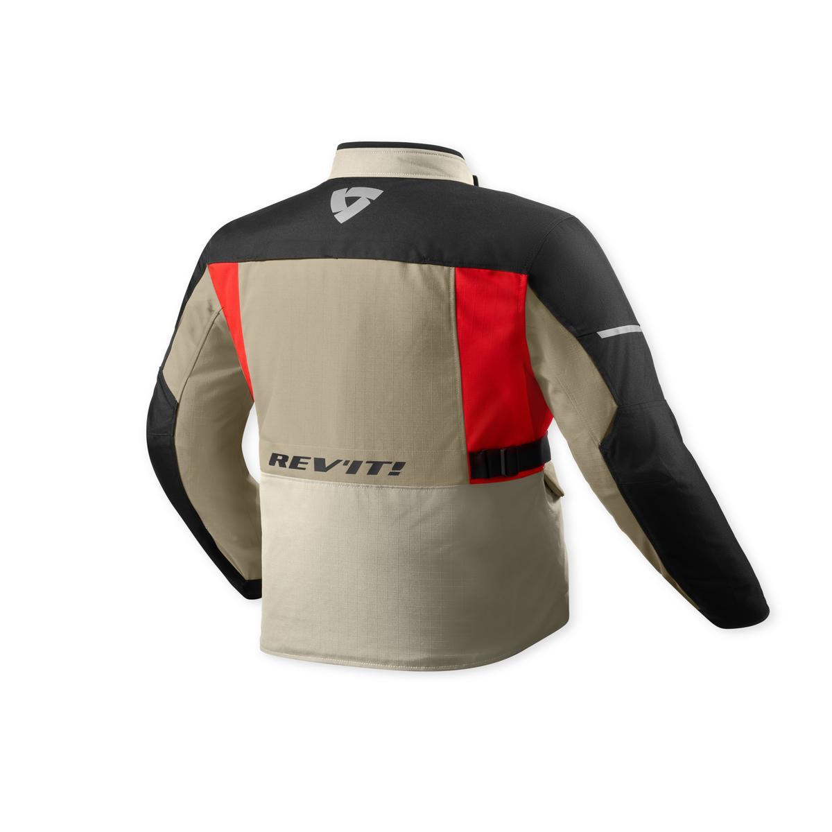 Revit Convergent H2O Textile Jacket Sand / Red FREE UK Delivery, FREE 365 Day Returns | Moto Central