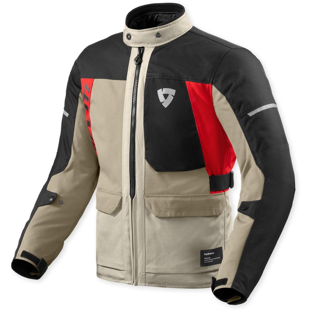 Revit Convergent H2O Textile Jacket Sand / Red front view