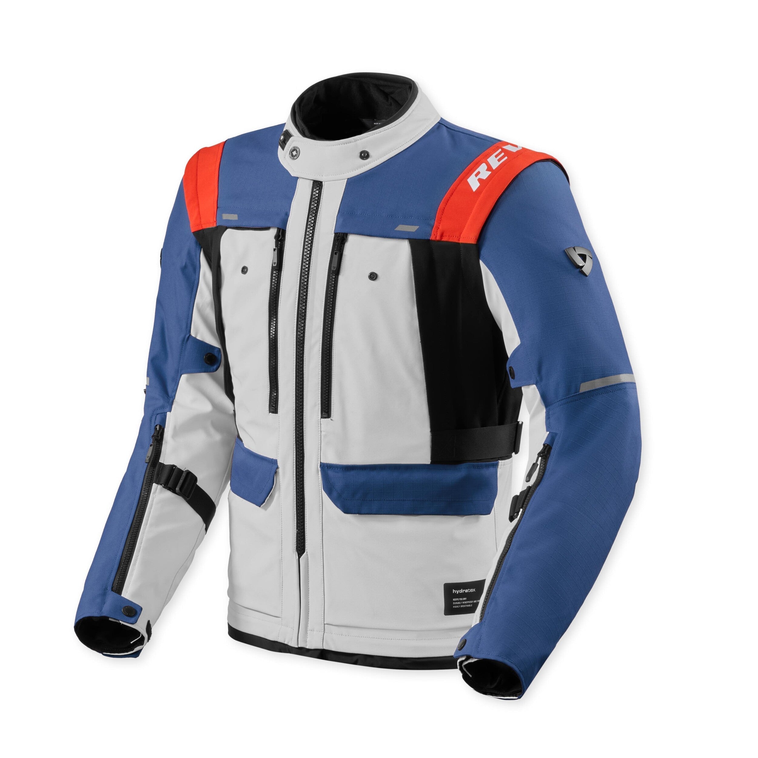 Revit Offtrack 3 H2O Textile Jacket Blue / Silver front view