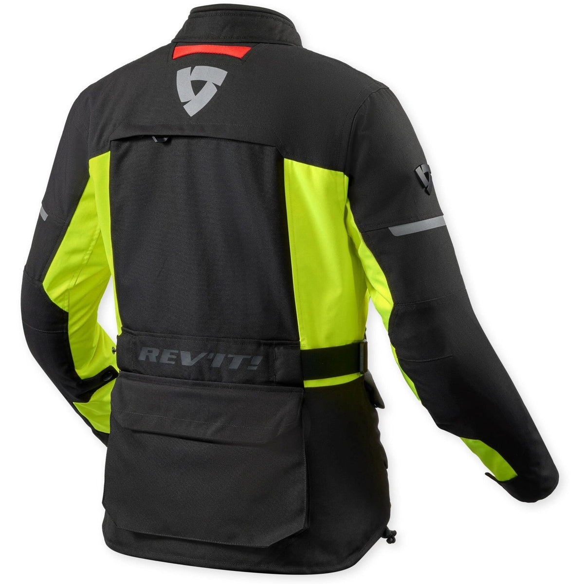 Revit Outback 5 H2O Ladies Textile Jacket Black / Neon Yellow back view
