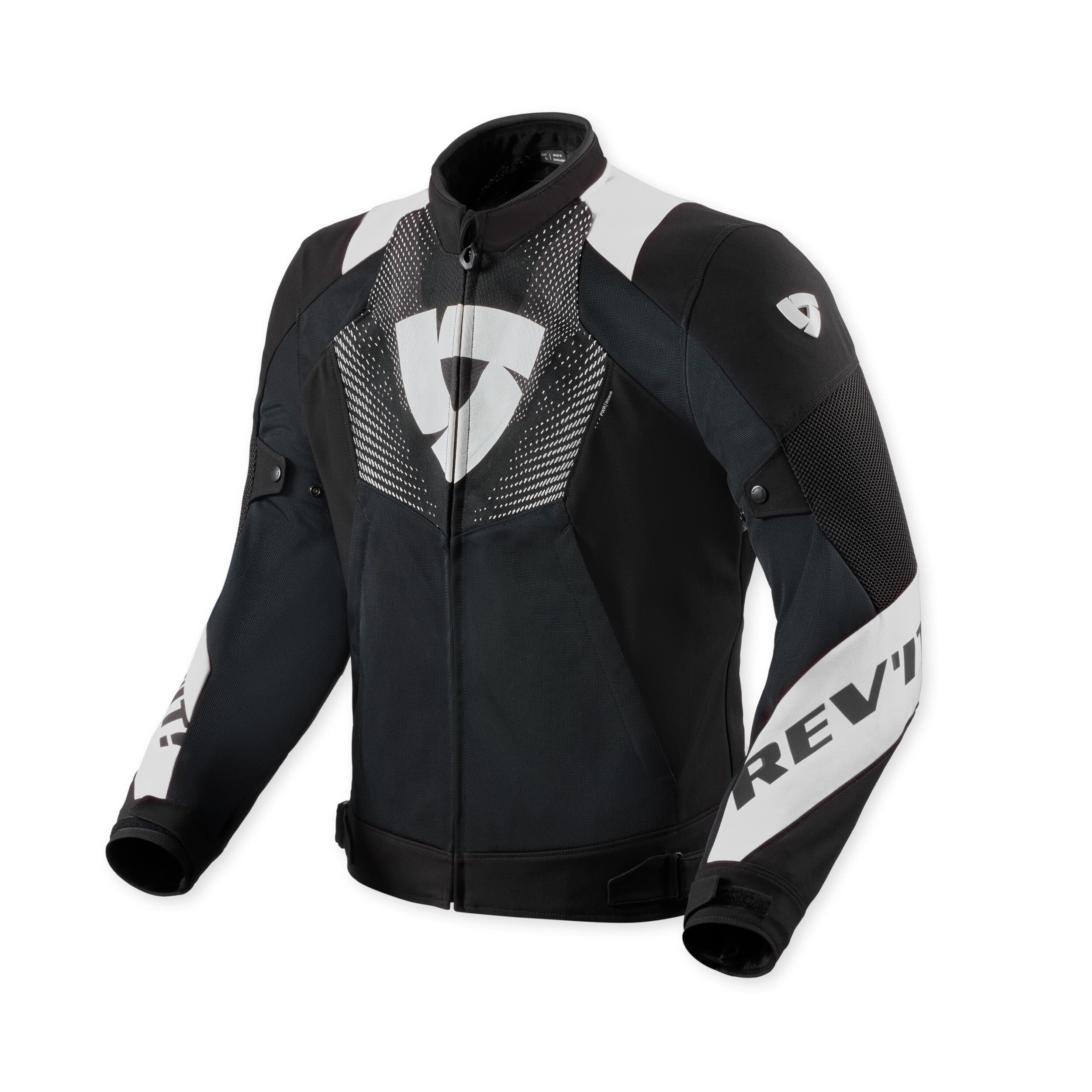 Revit Hyperspeed 3 GT Air Textile Jacket Black / White front view