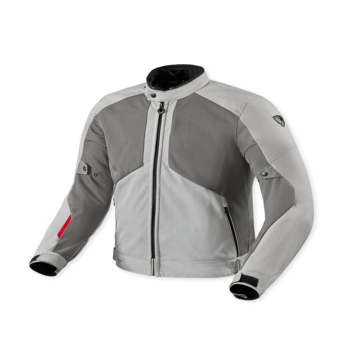 Revit Torque 3 H2O Textile Jacket Light Grey / Red FREE UK Delivery, FREE 365 Day Returns | Moto Central
