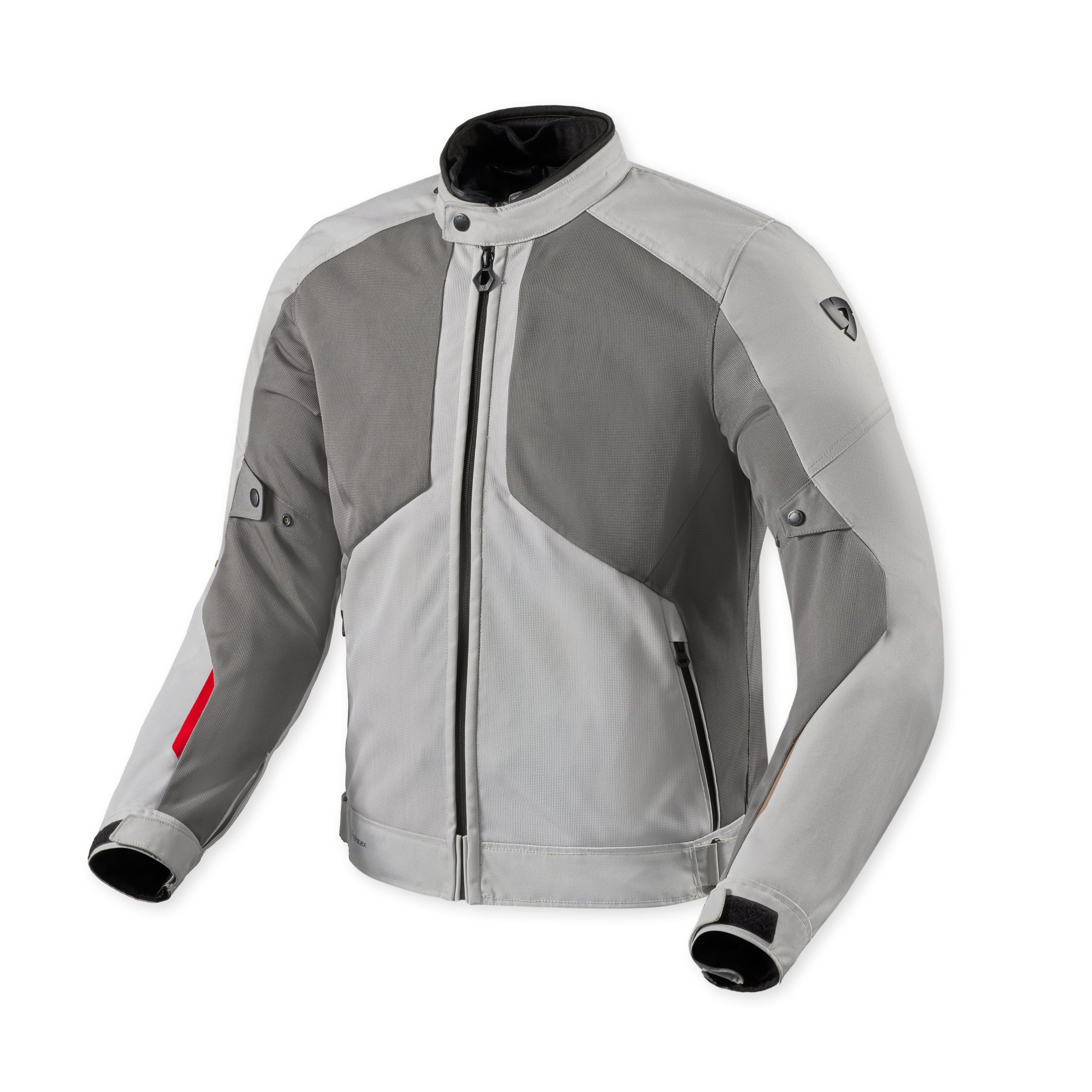 Revit Torque 3 H2O Textile Jacket Light Grey / Red