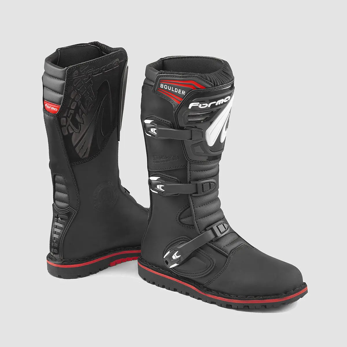 Forma Boulder Off-Road Boots Black  - FREE UK Shipping, FREE 365 Day Returns | Moto Central